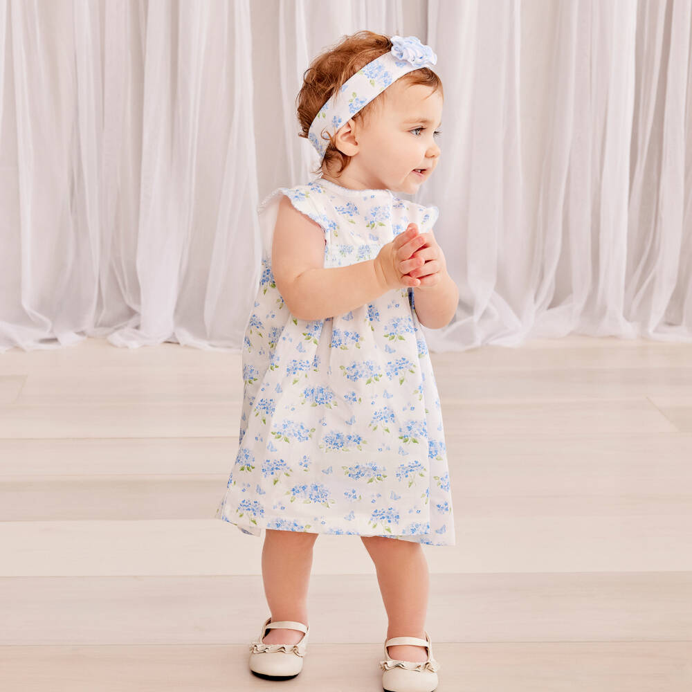 Kissy Kissy-Girls Blue Floral Dream Dress | Childrensalon Outlet