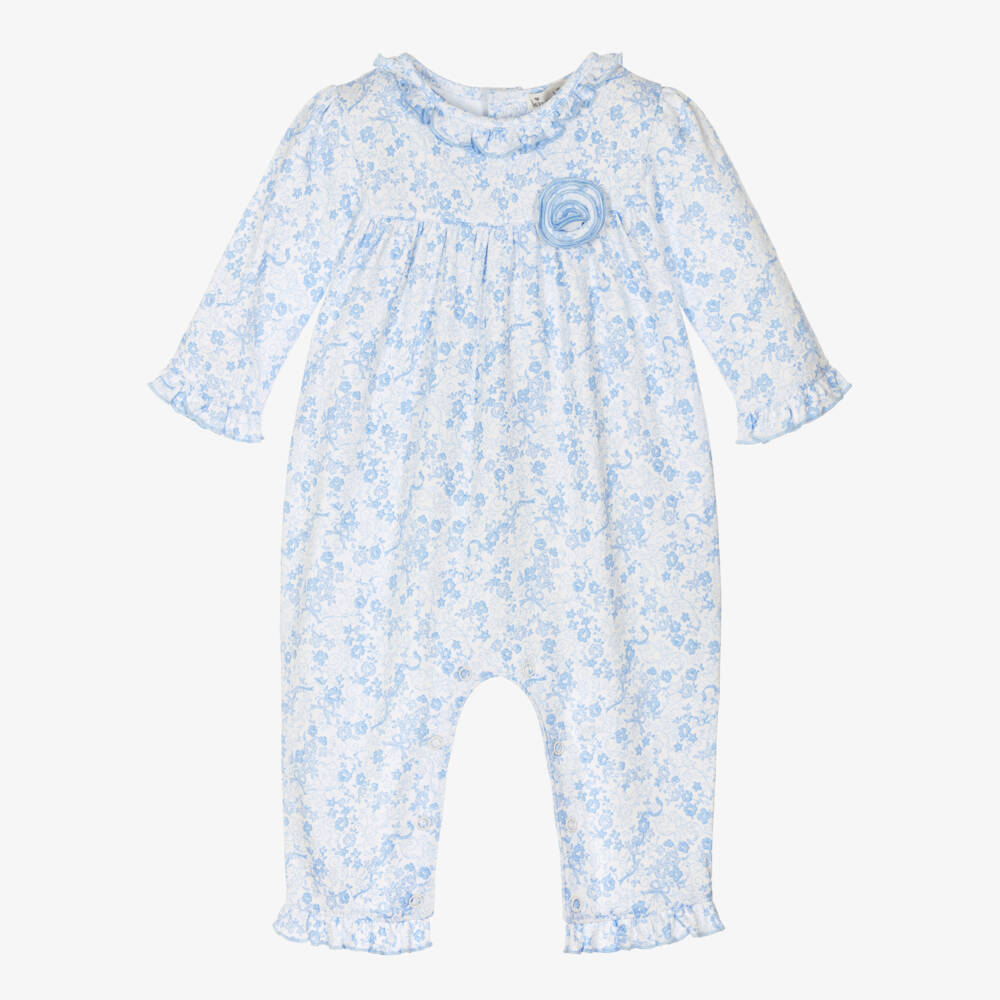 Kissy Kissy-Голубой цветочный боди из пима для девочек | Childrensalon Outlet