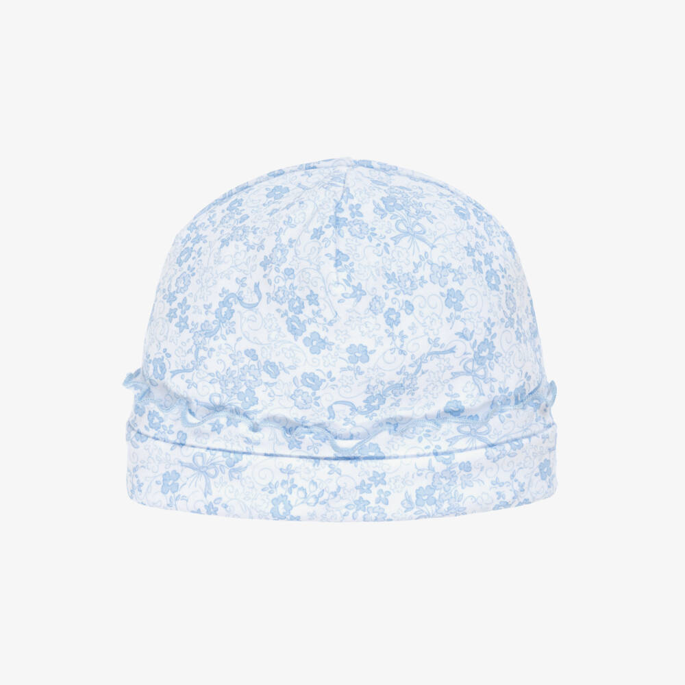 Kissy Kissy-قبعة زهرية ناعمة للفتيات باللون الأزرق | Childrensalon Outlet