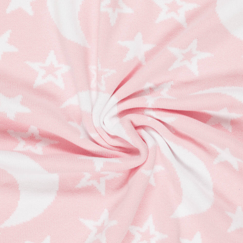 Kissy Kissy-Girls Blush Lunar Knitted Blanket | Childrensalon Outlet