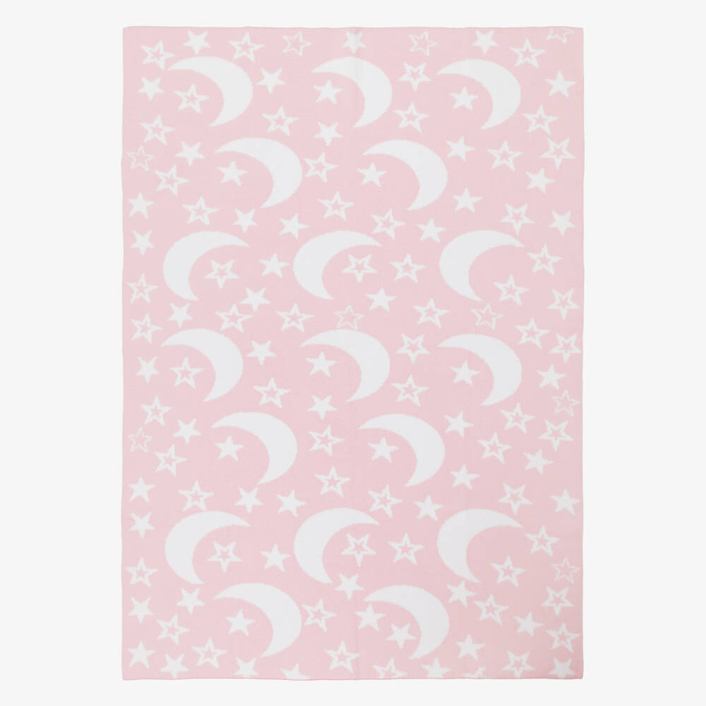 Kissy Kissy-Girls Blush Lunar Knitted Blanket | Childrensalon Outlet