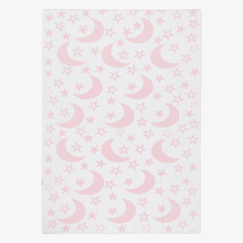 Kissy Kissy-Girls Blush Lunar Knitted Blanket | Childrensalon Outlet