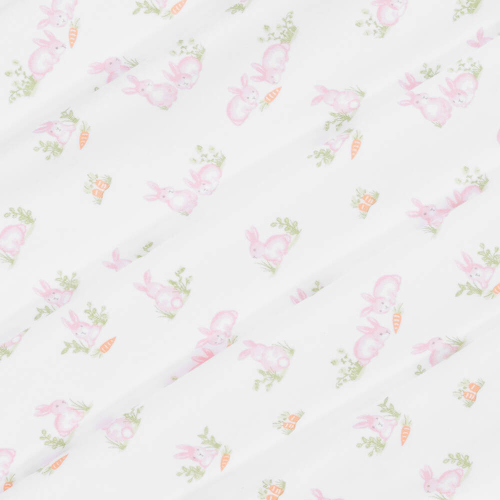 Kissy Kissy-Girls Bunny-Embellished White Cotton Set | Childrensalon Outlet