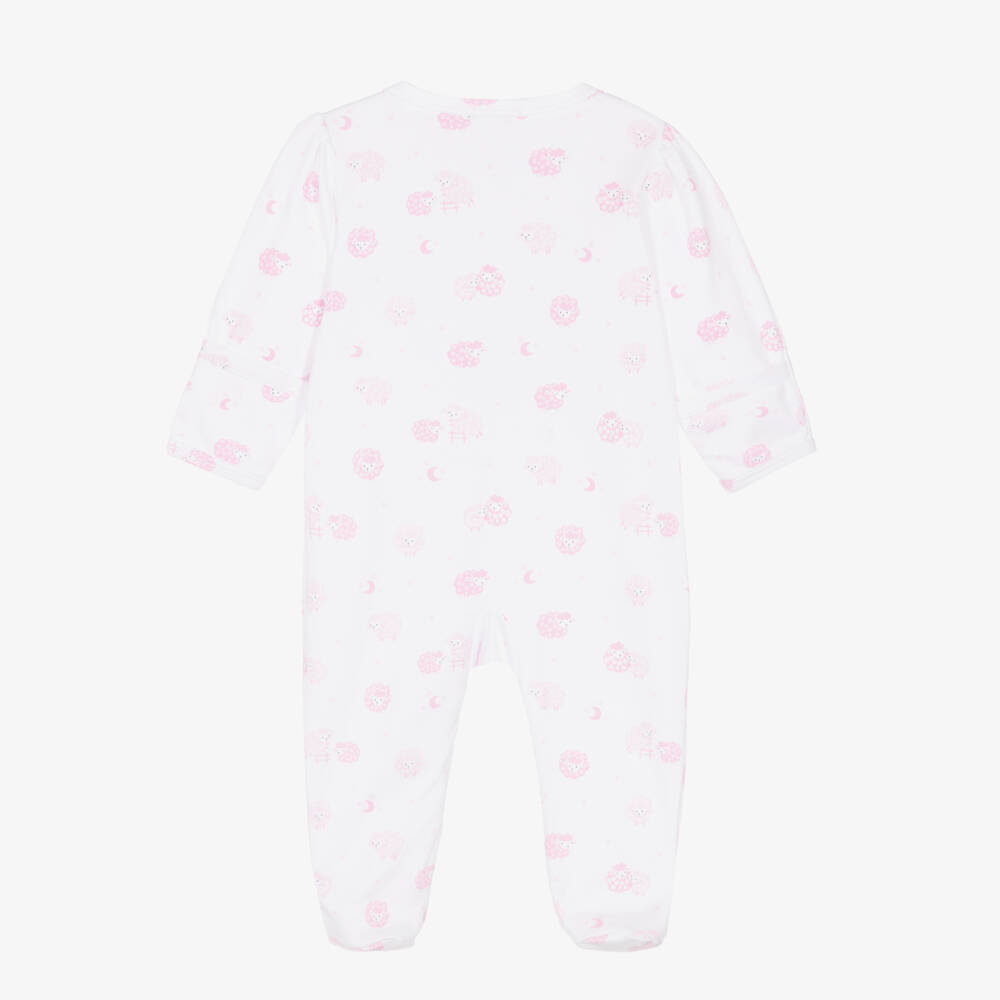 Kissy Kissy-Girls Cotton Onesie with Pink Sheep | Childrensalon Outlet