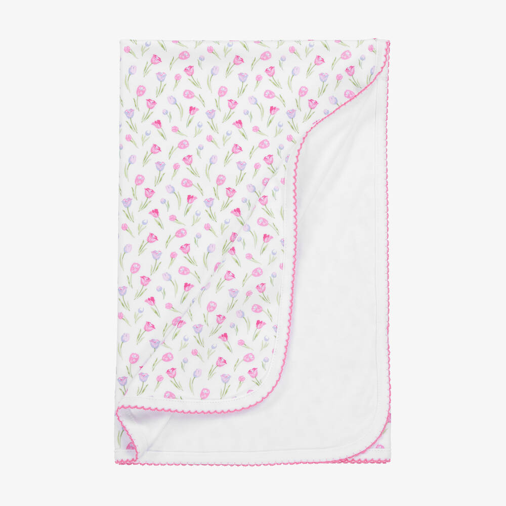 Kissy Kissy-Girls Cotton Tulip Festival Blanket (73cm) | Childrensalon Outlet