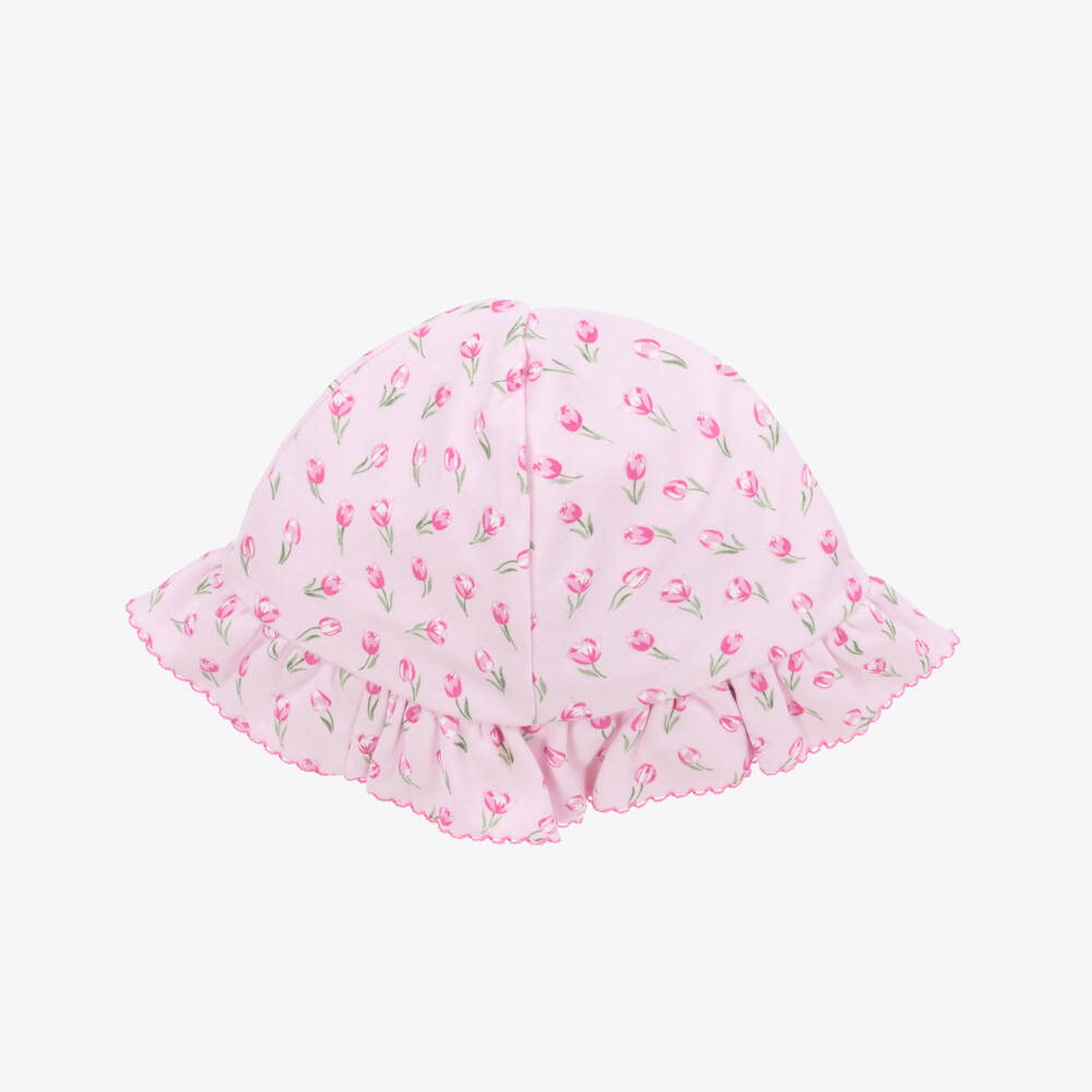 Kissy Kissy-Girls Delicate Pink Tulip Sun Hat | Childrensalon Outlet