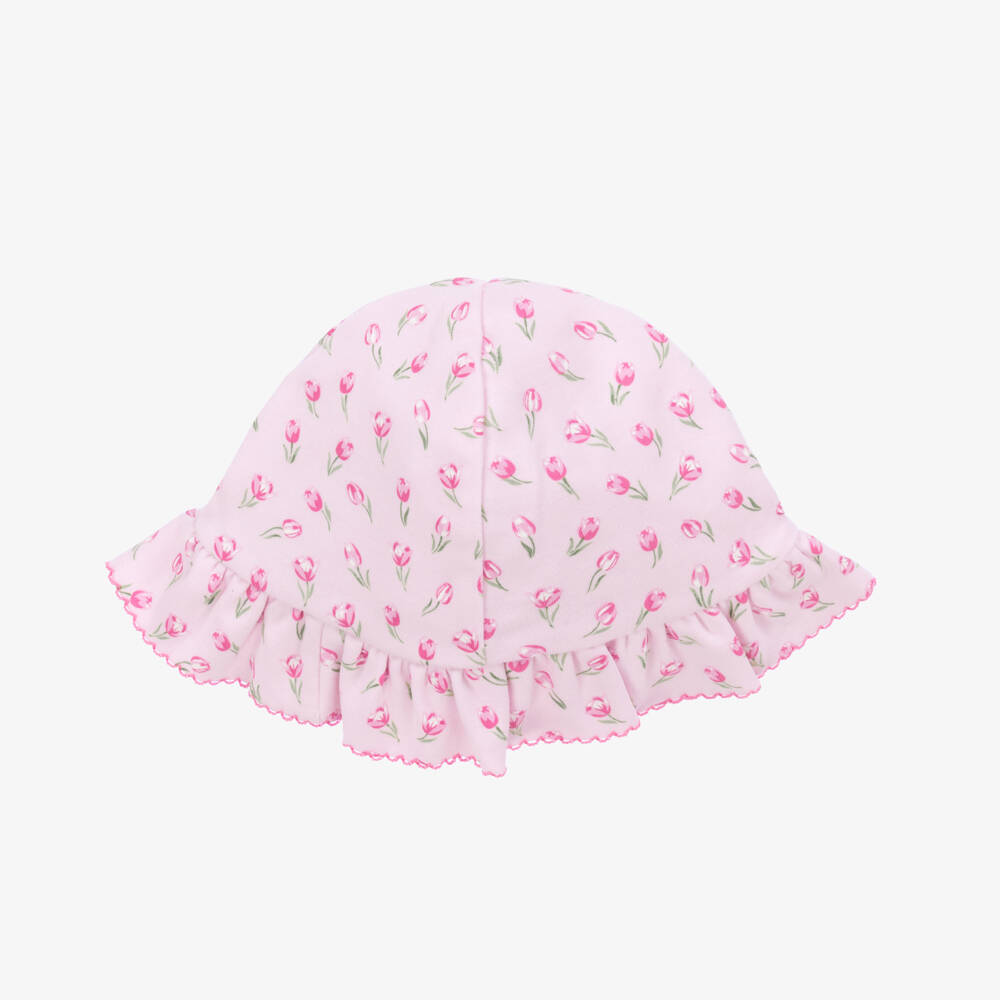 Kissy Kissy-Girls Delicate Pink Tulip Sun Hat | Childrensalon Outlet