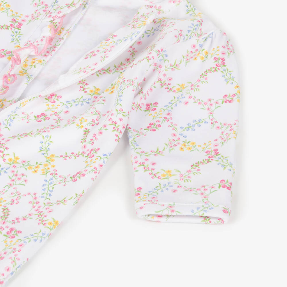 Kissy Kissy-Girls Elegant White Floral Babygrow | Childrensalon Outlet