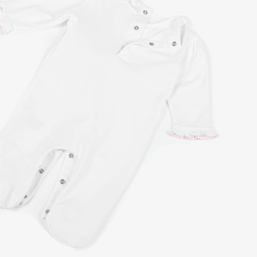 Kissy Kissy-Girls Elegant White Smocked Babygrow | Childrensalon Outlet