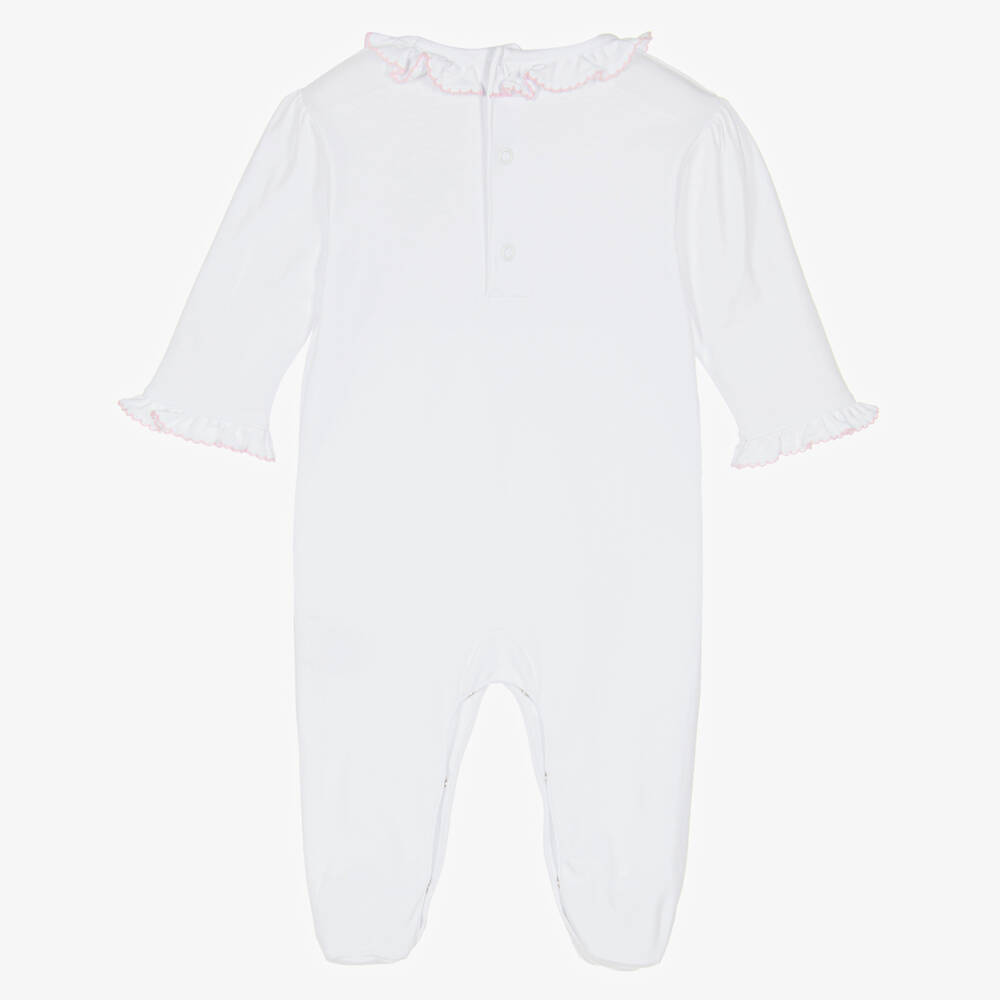 Kissy Kissy-Girls Elegant White Smocked Babygrow | Childrensalon Outlet