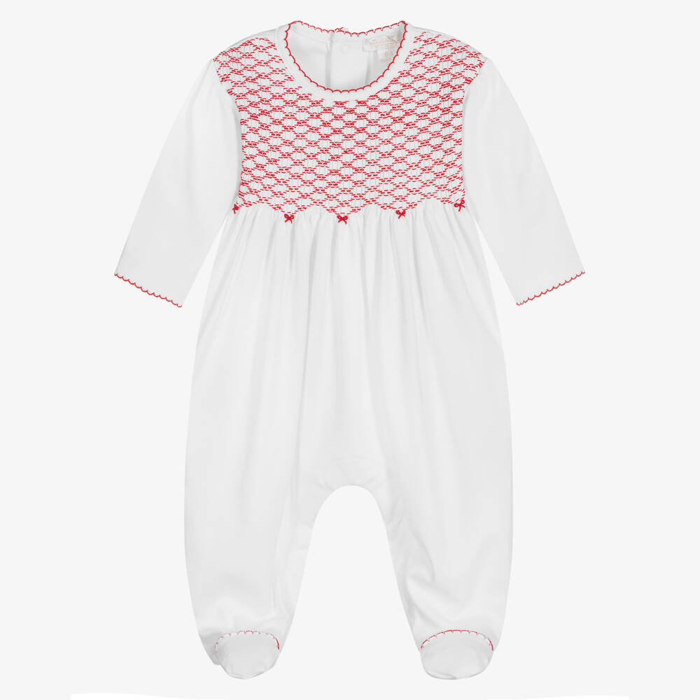 Kissy Kissy - Girls Festive Pima Babygrow | Childrensalon