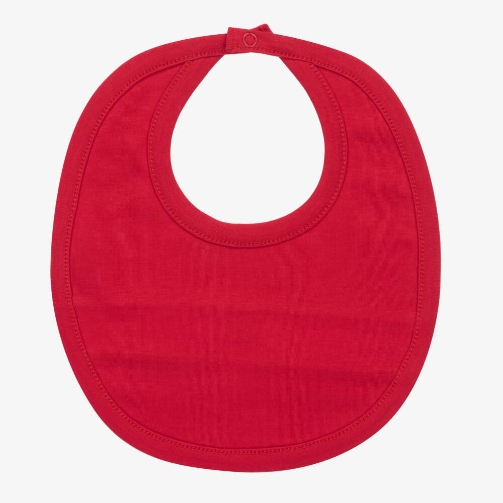 Kissy Kissy-Girls Festive Red Holiday Bib | Childrensalon Outlet