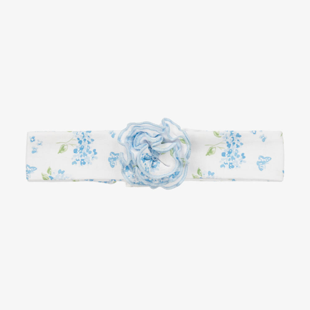 Kissy Kissy-Girls Floral Blue Hydrangea Headband | Childrensalon Outlet