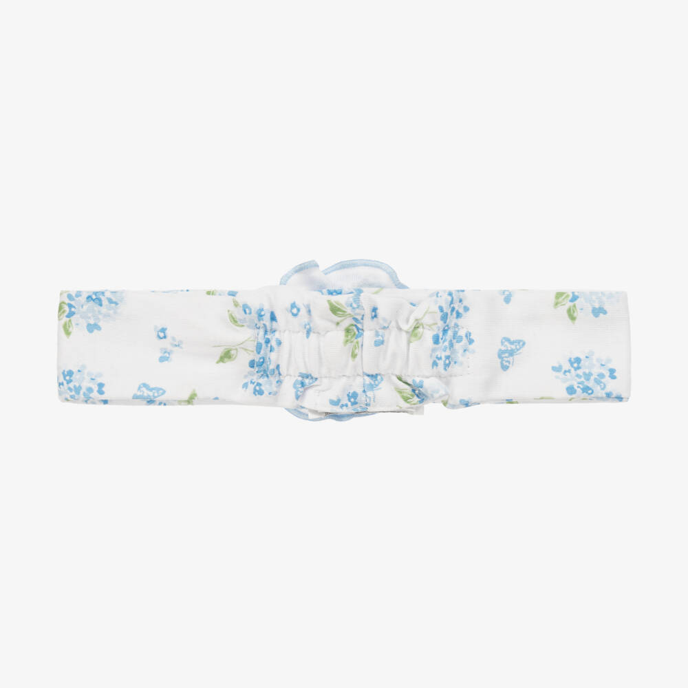 Kissy Kissy-Girls Floral Blue Hydrangea Headband | Childrensalon Outlet