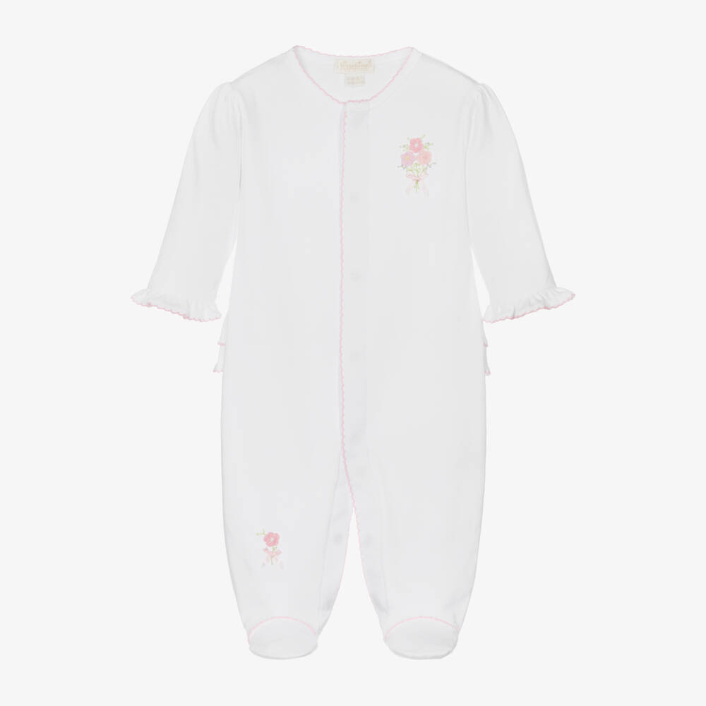 Kissy Kissy-Girls Floral Pima Cotton Babygrow | Childrensalon Outlet