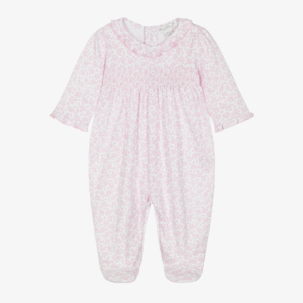 Kissy Kissy-Girls Floral Pink Garden Romper | Childrensalon Outlet