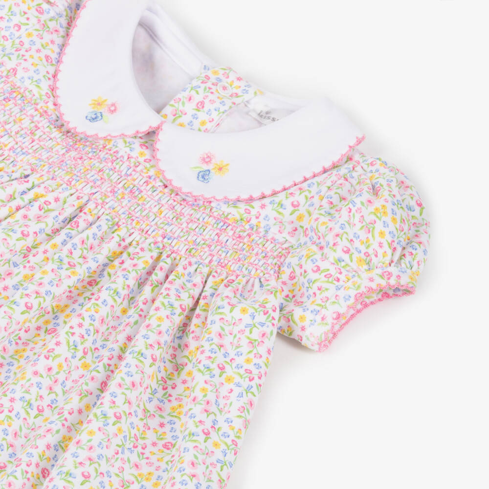 Kissy Kissy-Girls' Floral Pink Pima Dress | Childrensalon Outlet