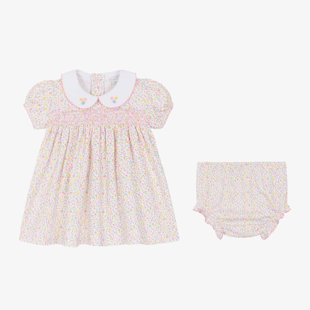 Kissy Kissy-Girls' Floral Pink Pima Dress | Childrensalon Outlet