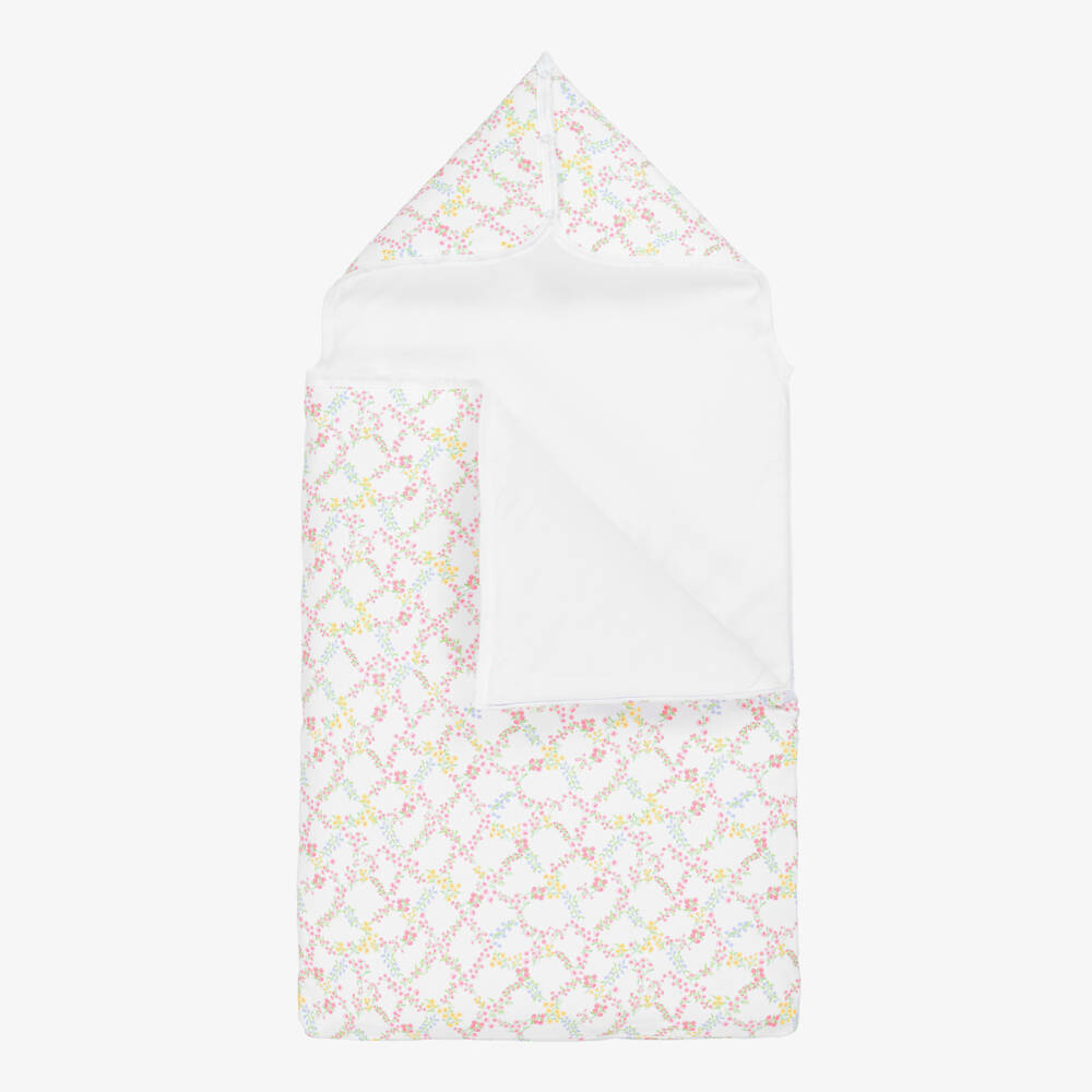 Kissy Kissy-Girls Floral Trellis Cotton Cradle (75cm) | Childrensalon Outlet