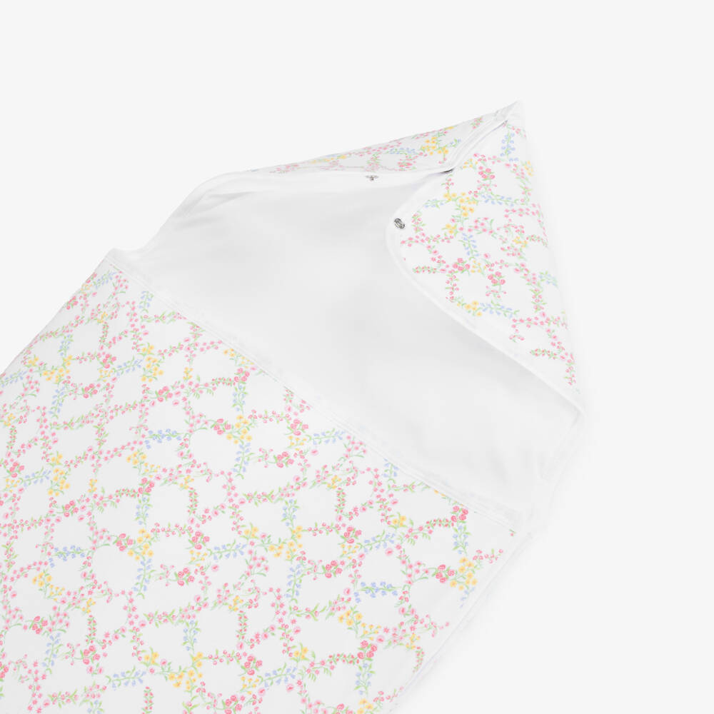 Kissy Kissy-Girls Floral Trellis Cotton Cradle (75cm) | Childrensalon Outlet