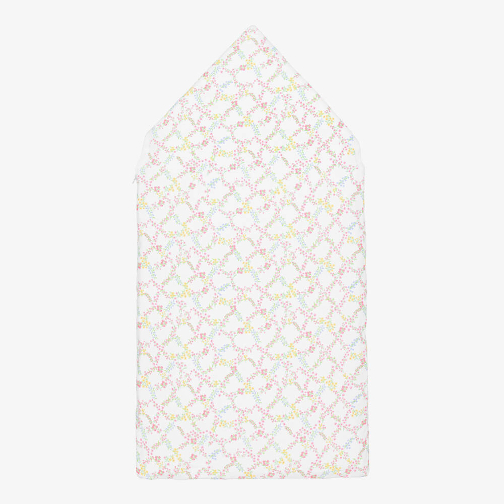 Kissy Kissy-Girls Floral Trellis Cotton Cradle (75cm) | Childrensalon Outlet