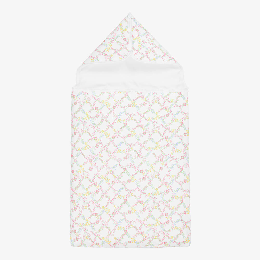 Kissy Kissy-Girls Floral Trellis Cotton Cradle (75cm) | Childrensalon Outlet