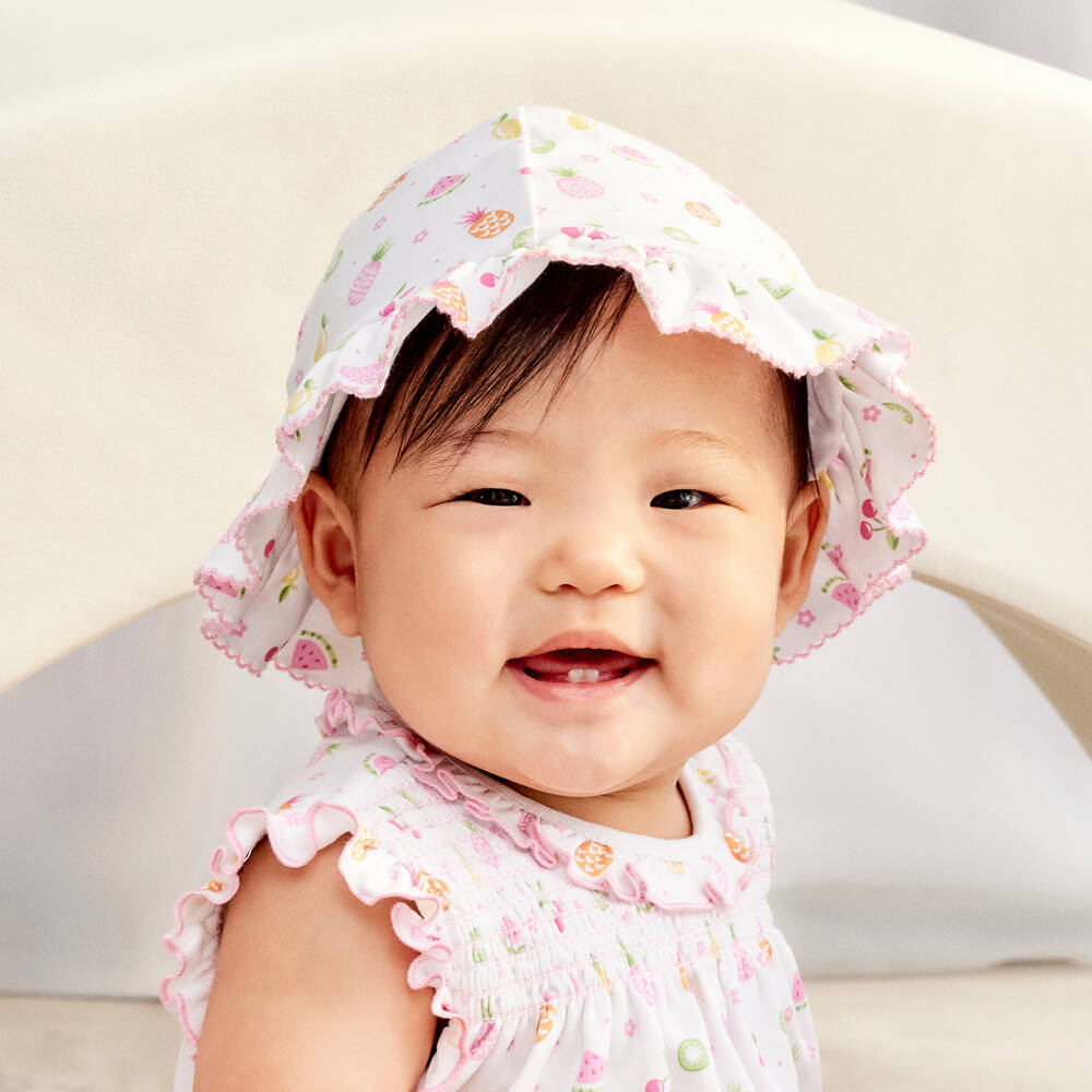 Kissy Kissy-Girls Fruit Delight Pima Sun Hat | Childrensalon Outlet