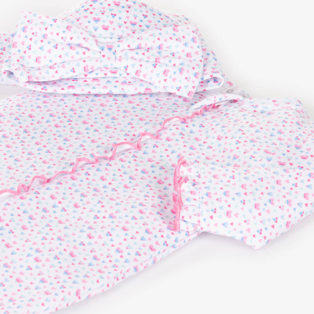 Kissy Kissy-Girls Heart Print Pima Cotton Babysuit Set | Childrensalon Outlet