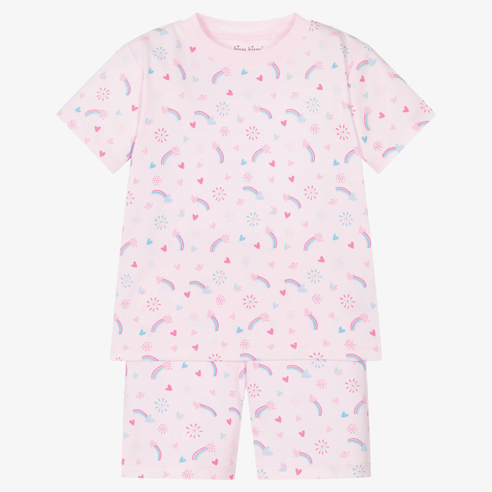 Kissy Kissy - Pyjama short arc-en-ciel et cœurs | Childrensalon