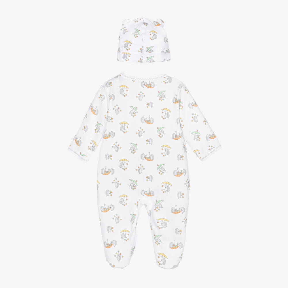 Kissy Kissy-طقم أفرول بيبي غرو قطن بيما لون أبيض للأطفال | Childrensalon Outlet