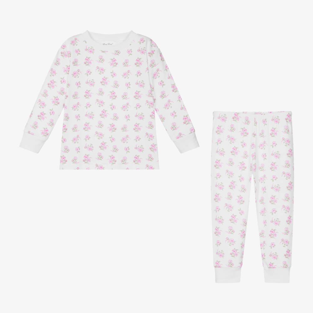 Kissy Kissy-Girls Ivory Cotton Floral Pyjamas | Childrensalon Outlet