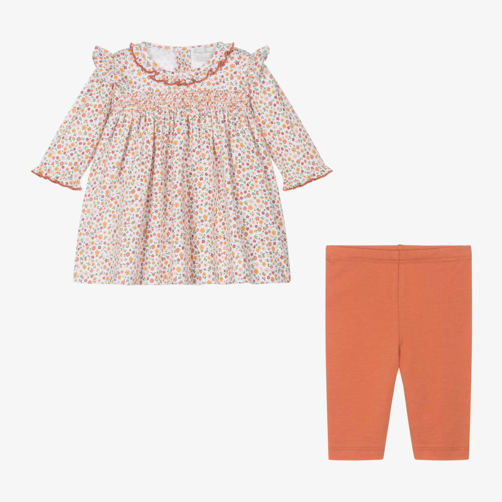 Kissy Kissy-Girls Ivory Floral Dress & Leggings | Childrensalon Outlet