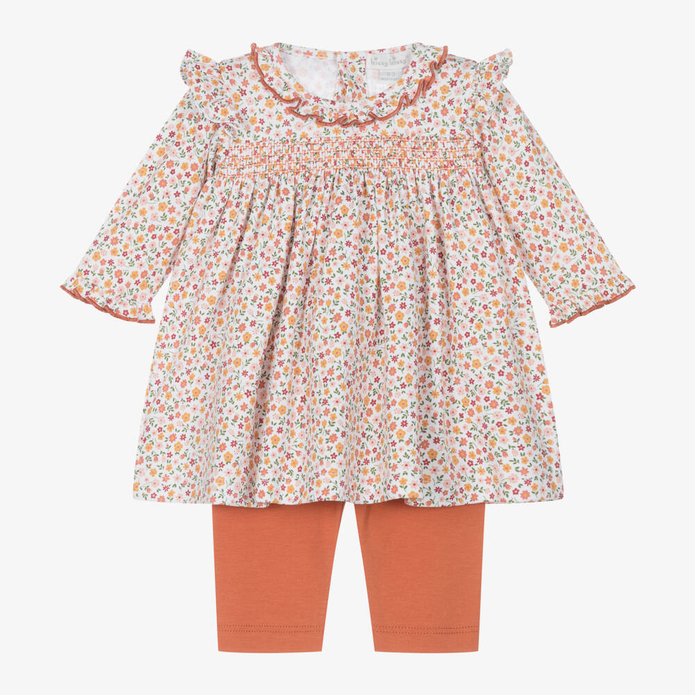 Kissy Kissy-Girls Ivory Floral Dress & Leggings | Childrensalon Outlet