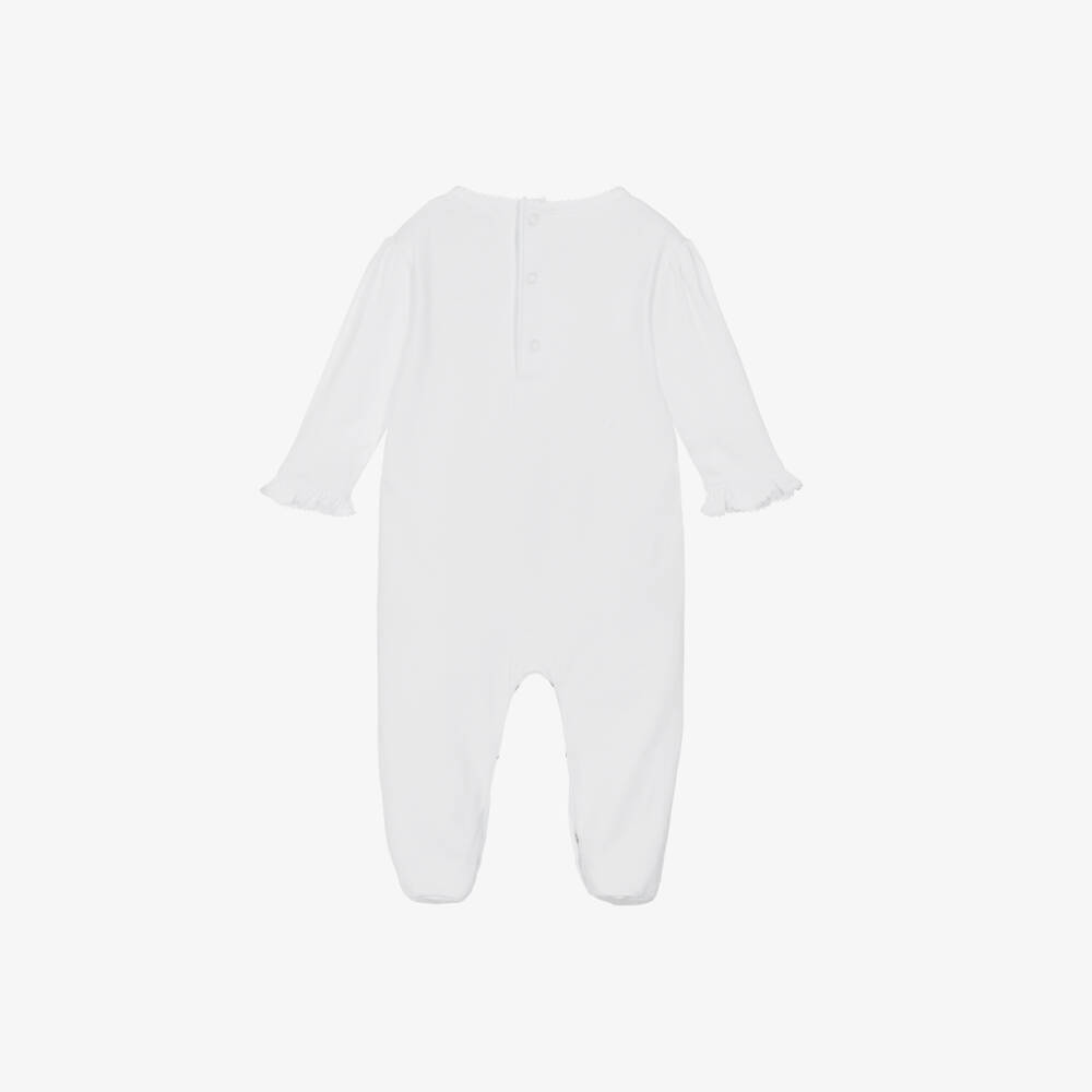 Kissy Kissy-Girls Ivory Floral Pima Babygrow | Childrensalon Outlet