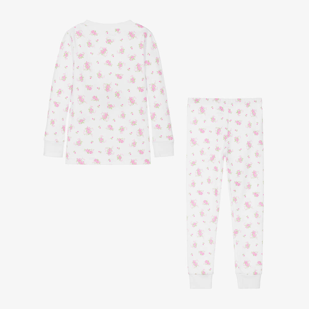 Kissy Kissy-Girls Ivory Floral Pima Pyjamas | Childrensalon Outlet