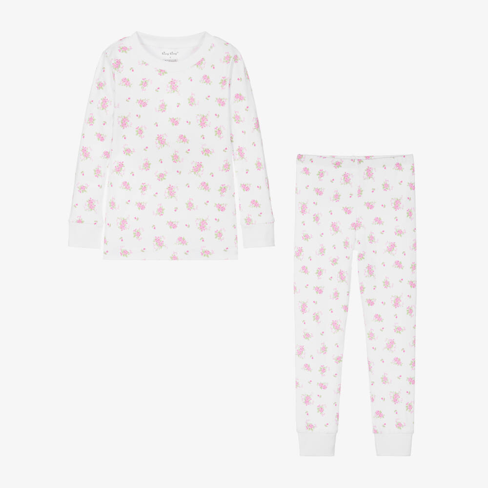 Kissy Kissy-Girls Ivory Floral Pima Pyjamas | Childrensalon Outlet
