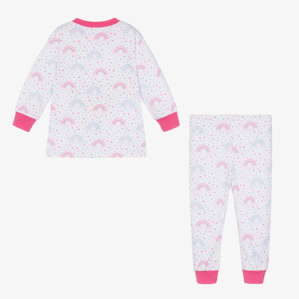 Kissy Kissy-Girls Ivory Rainbow Cotton Pyjamas | Childrensalon Outlet