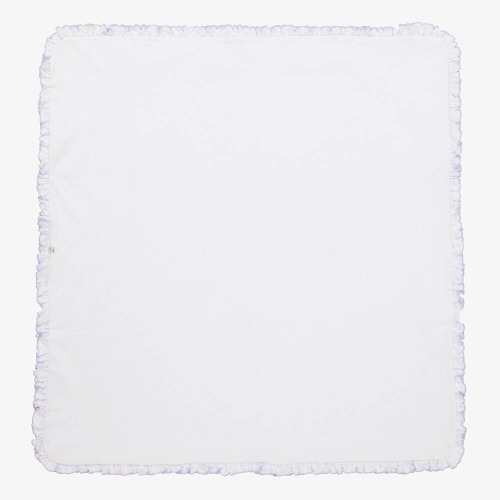 Kissy Kissy-بطانية قطن لون بنفسجي فاتح للمولودات (73 سم) | Childrensalon Outlet