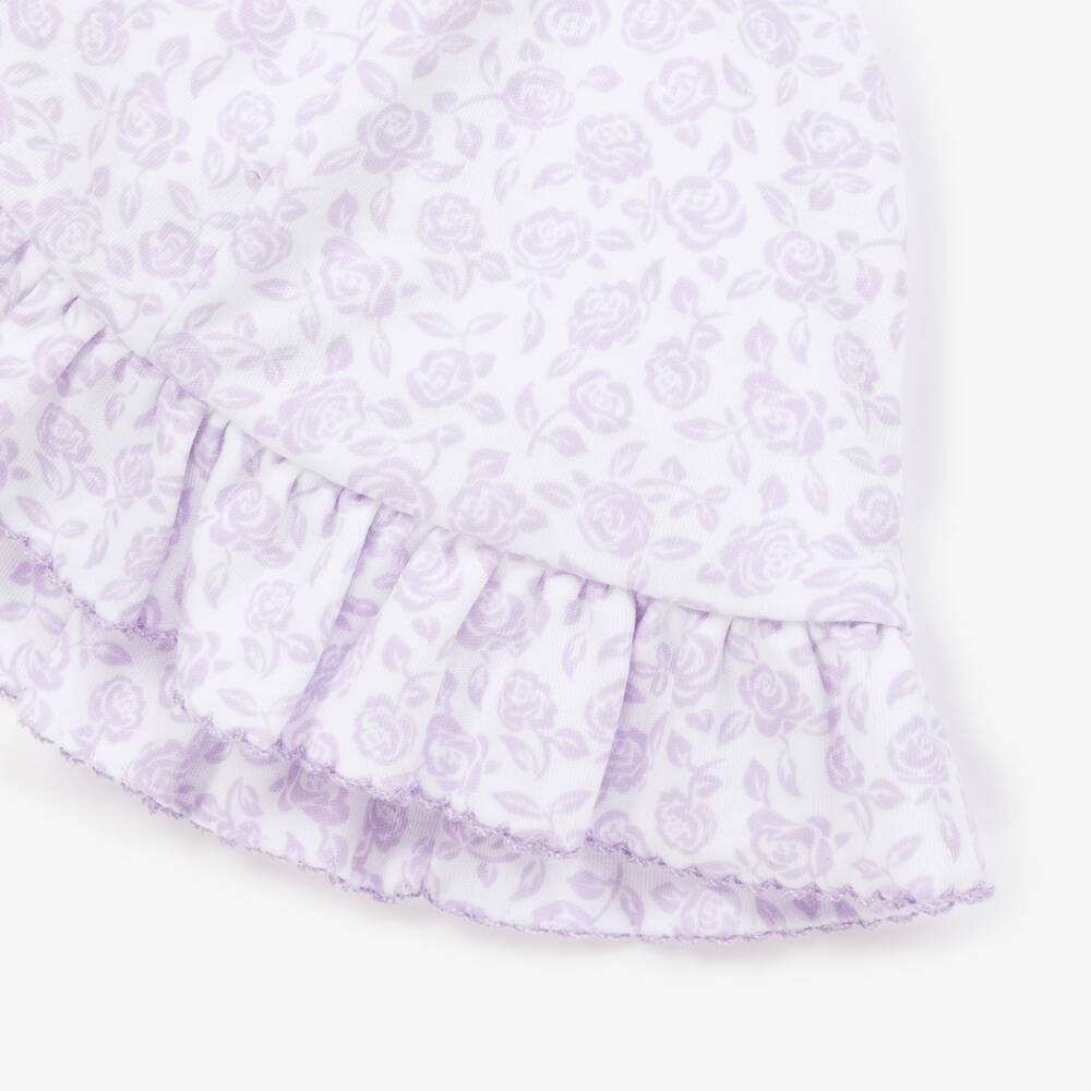 Kissy Kissy-Girls Lilac Cotton Sun Bonnet | Childrensalon Outlet