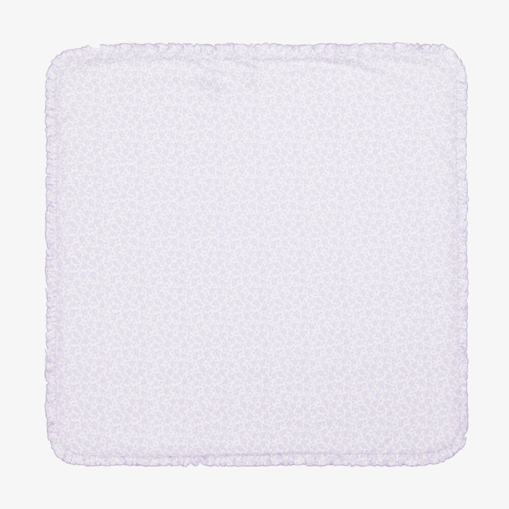 Kissy Kissy-Girls Lilac Floral Cotton Blanket | Childrensalon Outlet