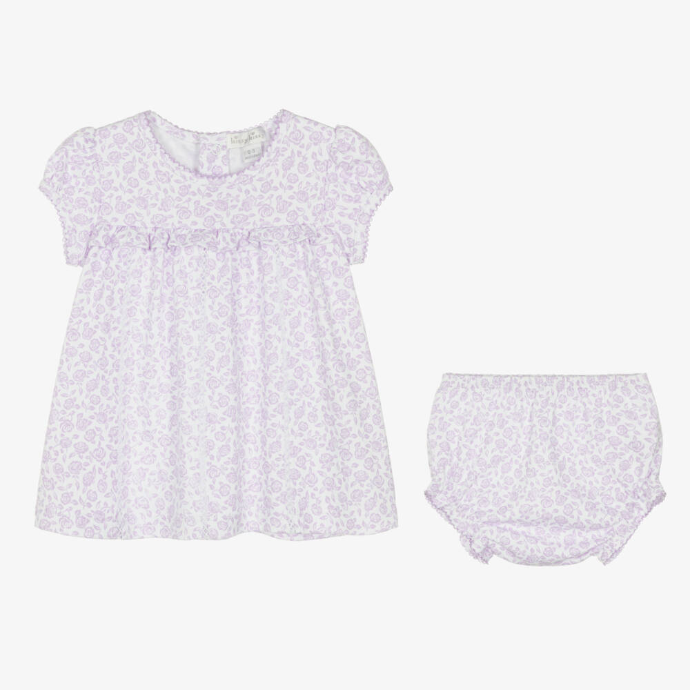 Kissy Kissy-فستان قطن أرجواني مزهر للبنات | Childrensalon Outlet