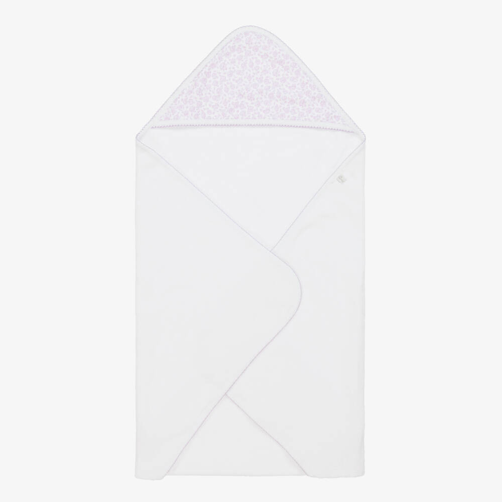 Kissy Kissy-Girls Lilac Floral Hooded Bath Set | Childrensalon Outlet