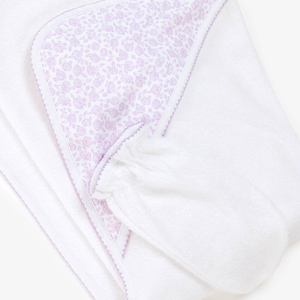 Kissy Kissy-Girls Lilac Floral Hooded Bath Set | Childrensalon Outlet