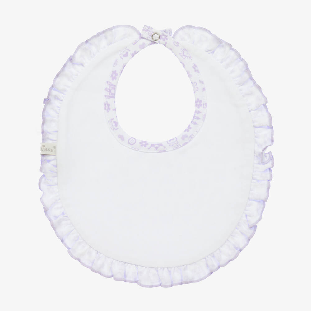 كيسي كيسي-مريلة قطن بيما لون بنفسجي للمولودات | Childrensalon Outlet