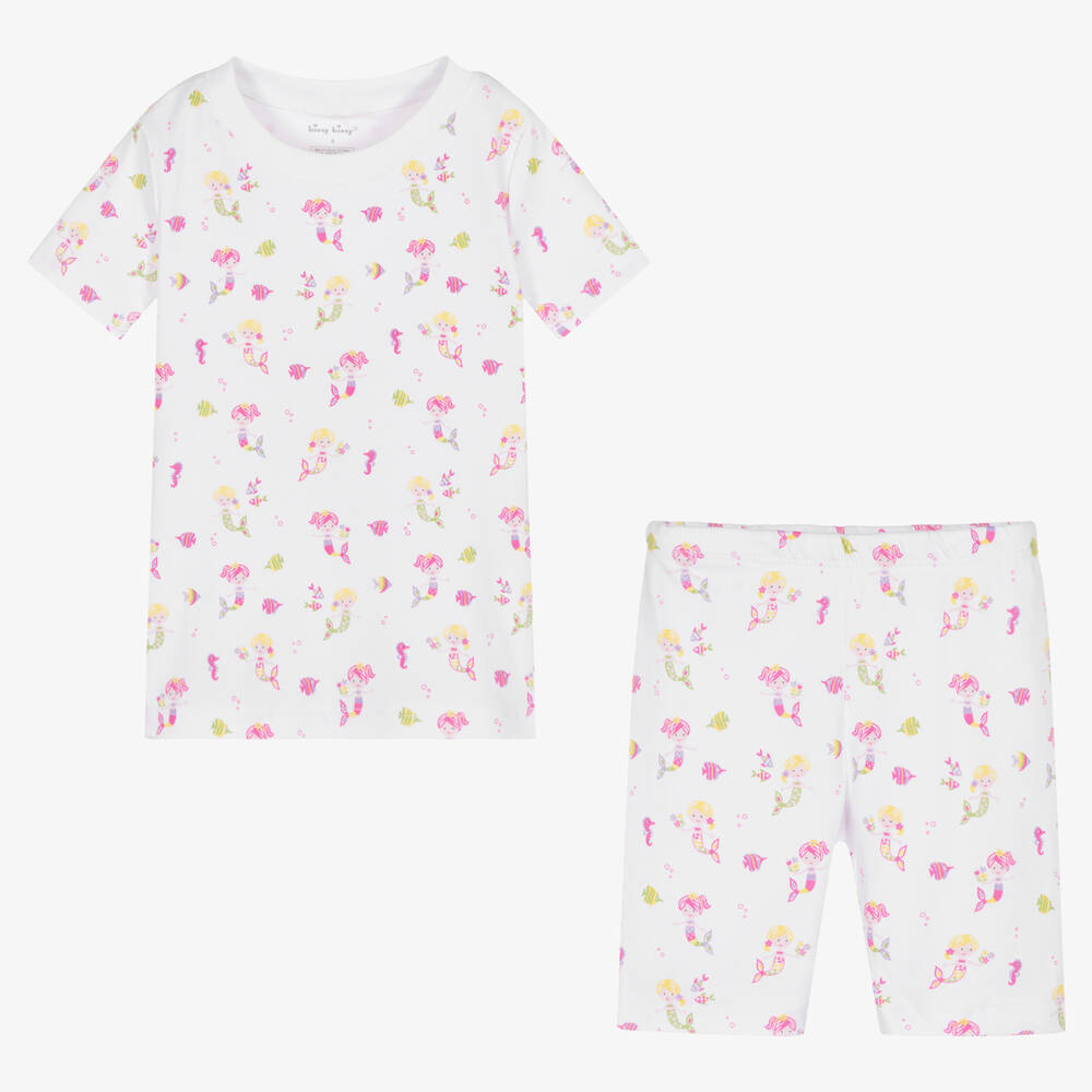 Kissy Kissy-Короткая пижама из хлопка пима с русалками | Childrensalon Outlet