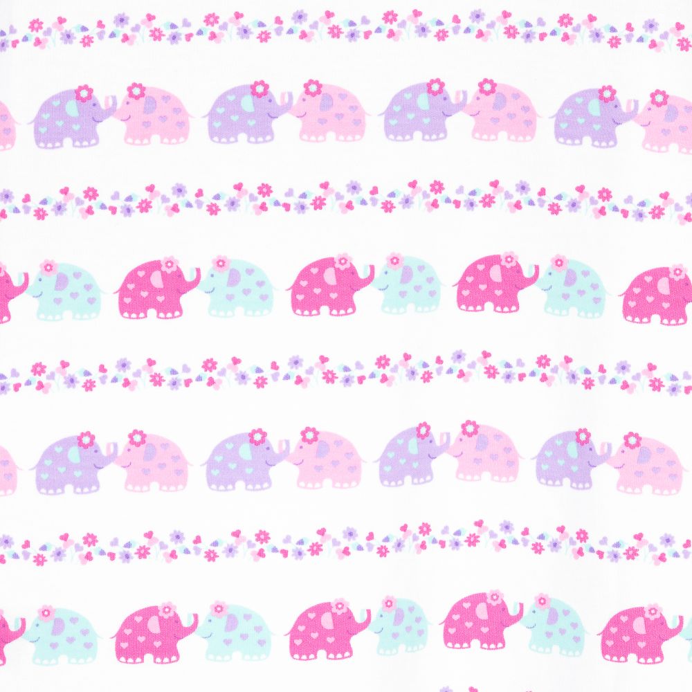 كيسي كيسي-بيجاما قطن بيما جيرسي لون زهري وأبيض للبنات | Childrensalon Outlet