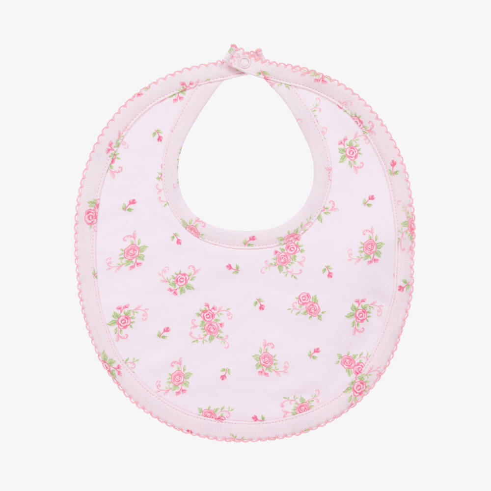 Kissy Kissy-Girls Pale Pink Floral Bib | Childrensalon Outlet