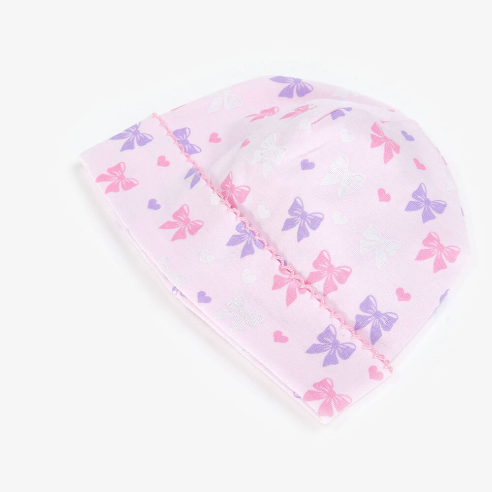 Kissy Kissy-Girls Pastel Bow Cotton Hat | Childrensalon Outlet