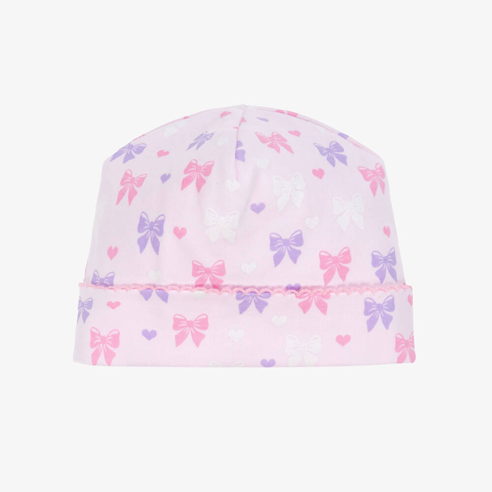 Kissy Kissy-Girls Pastel Bow Cotton Hat | Childrensalon Outlet