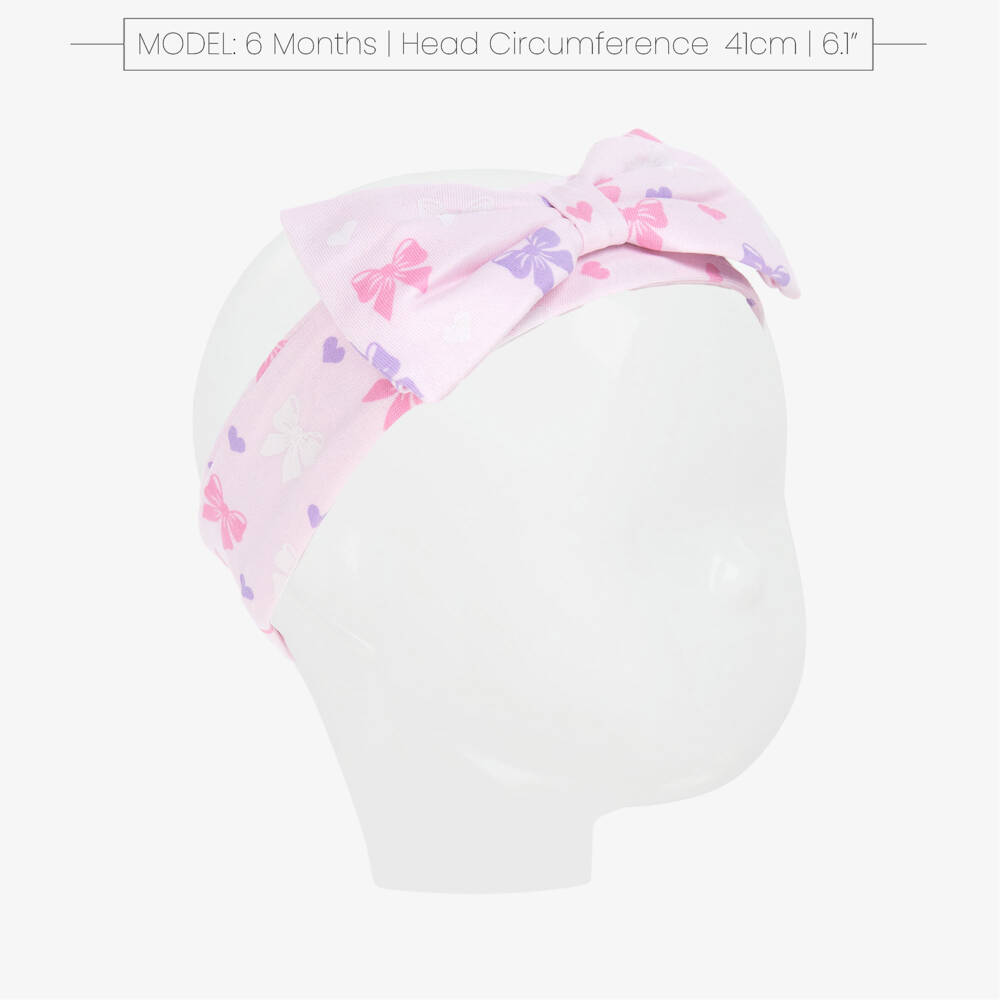 Kissy Kissy-Girls Pastel Pink Bow Headband | Childrensalon Outlet